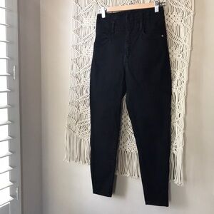 Bershka high waisted black denim Sz US 4 jeans